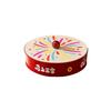 Round Dried Fruit Serving Tray Sealed Snack Plate Divided Candy Dessert Dish  New Year
