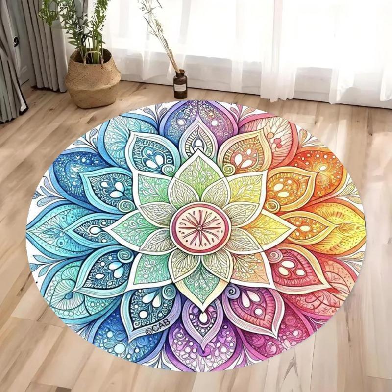 Peacock Feather Carpet Mat Rug Mystic Eye Rainbow Colors Exotic Artistic Pattern Modern Living Room Home Decor Soft Floor Mat