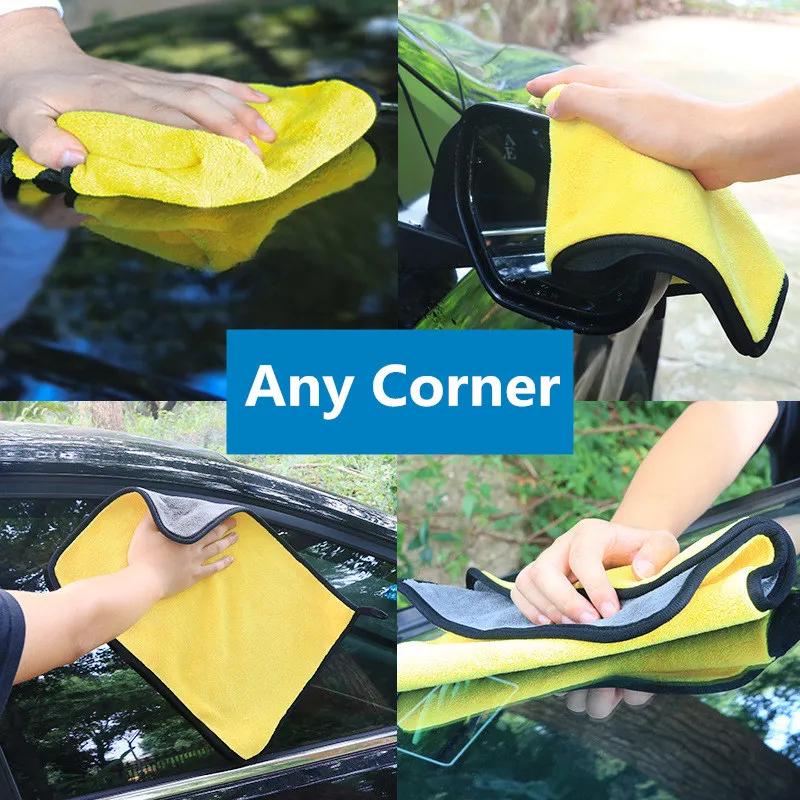 2pcs Microfiber Car Wash Towel Car Cleaning Cloth FOR Kia Sportage Sorento Sedona ProCeed Optima K900 Soul Forte5