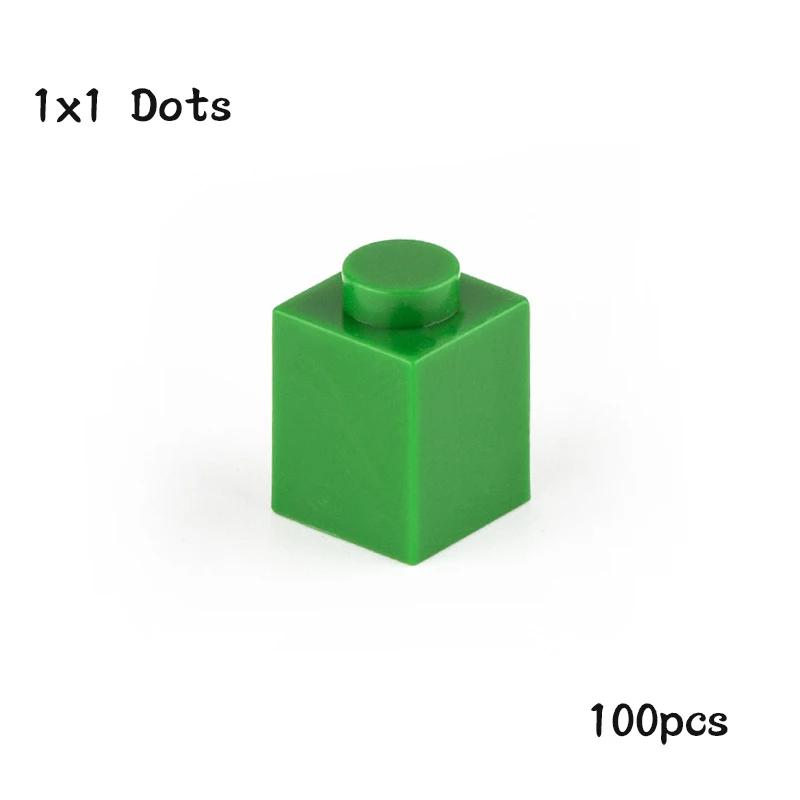 Non-Toxic Diy 1X1 Dots Building Blocks 100Pcs Thick Figures Bricks Size 1*1 Dot Compatible With 3005 Educational Creative Toy For Children