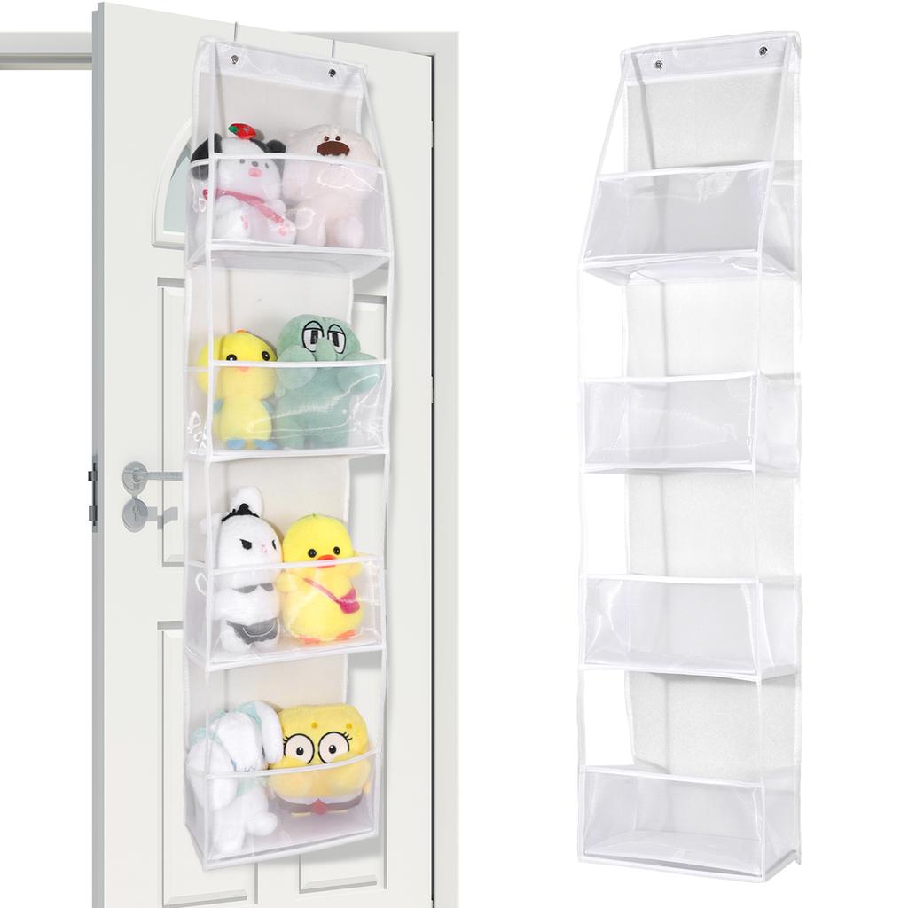 1pc 4/6 couches sur la porte organisateur suspendu cosmétiques tenture murale rangement organisateur pour pépinière salle de bain placard chambre