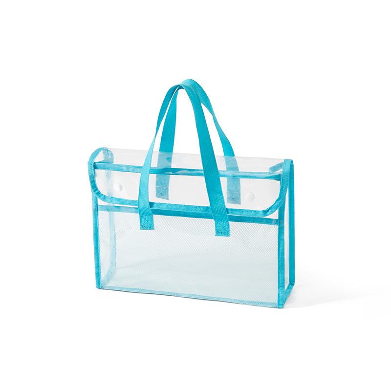 Clear PVC Exam and Storage Bag - Waterproof Handheld Book & Tutoring Bag