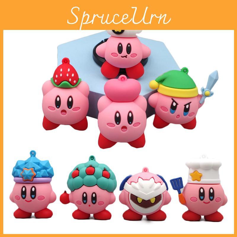 Delightful Kirby Anime Games Cute Cartoon Pink Kirby Waddle Dee Doo Collectible Toy Dolls