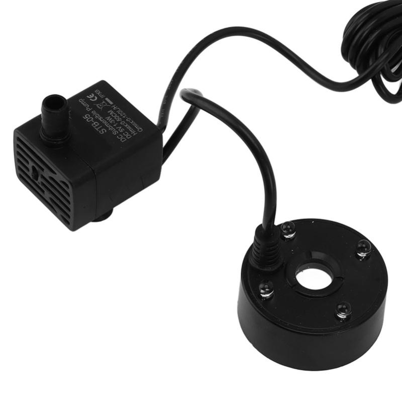 Mist Maker USB Fog Maker With Pump LED Colorful Lighting Fountain Atomizer Humidifier 5V Fog Machine For Pond Garden Office