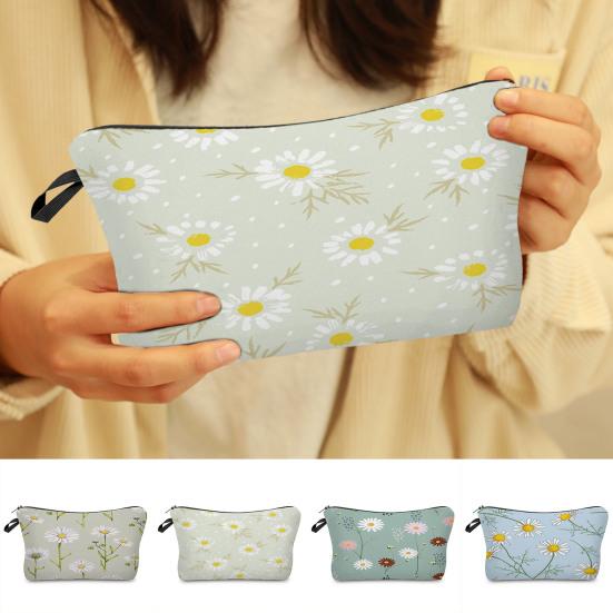

Косметичка 3D цветочный принт Экономия места Дамы Изысканная мода Внешний вид Косметичка Путешествия