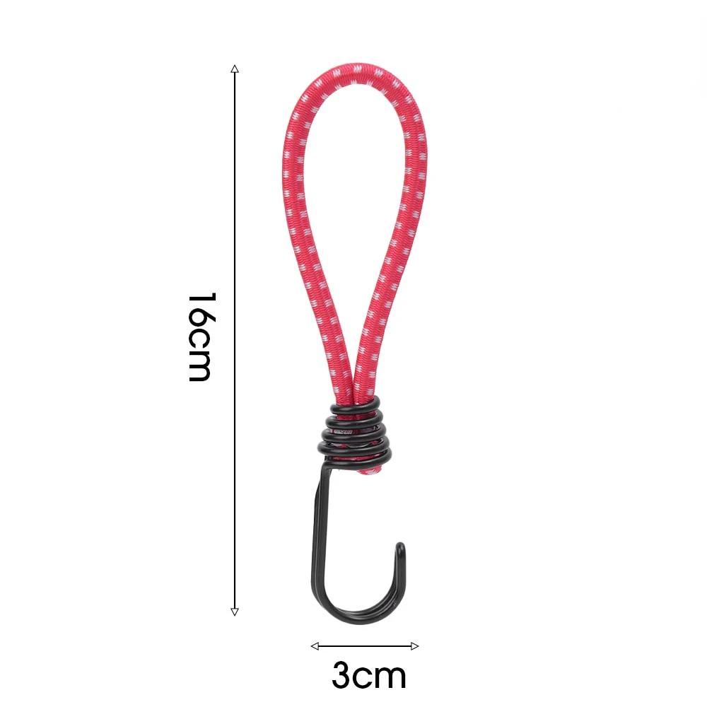 Outdoor Tent Bungee Elastic Rope Cords with Hook for Camping Canopy Tarp Tent Fixed Binding Belt Hook Cord Fastener