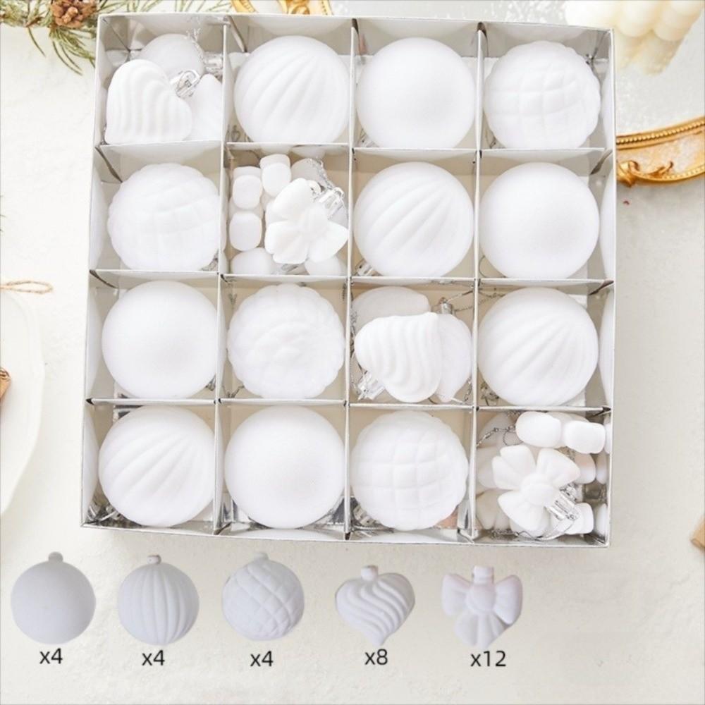 32Pcs/set Xmas Baubles Xmas Tree Hanging Pendant 6cm Xmas Ornament Ball Christmas Ball Set