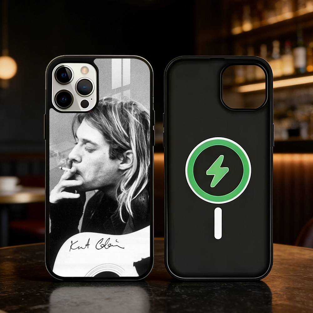 K-Kurt Singer C-Cobain Phone Case For iPhone 17,16,15,14,13,12,Plus,Pro,Max For Magnetic Wireless Charge