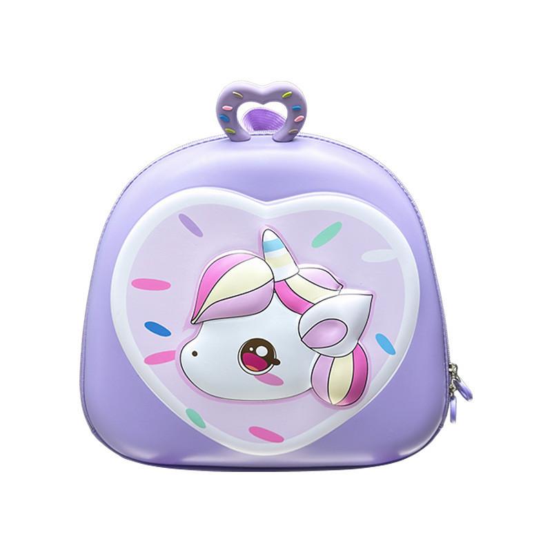 Kids Boys Girls Backpack With Unicorn Motif And Reinforced Stitching For Kindergarten Use