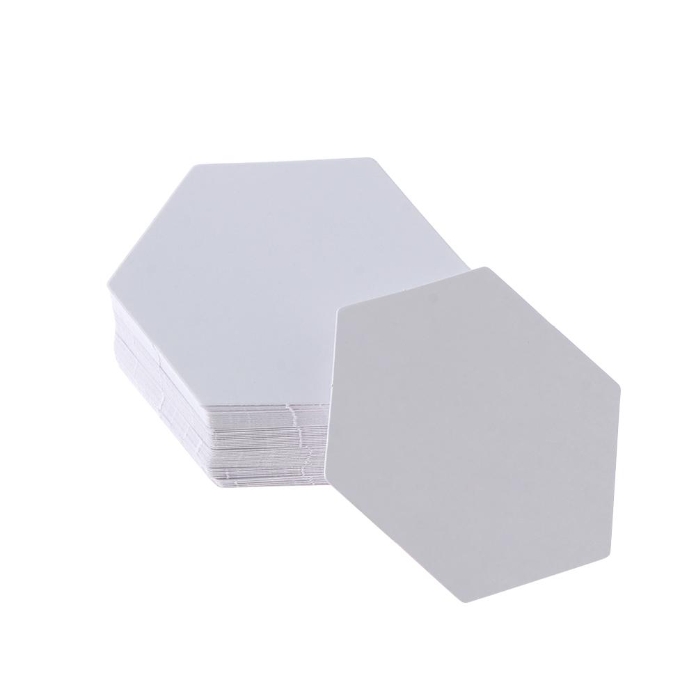100PCS Paper Craft DIY Craft Quilting Patchwork Paper Garment Fabric Hexagon Templates