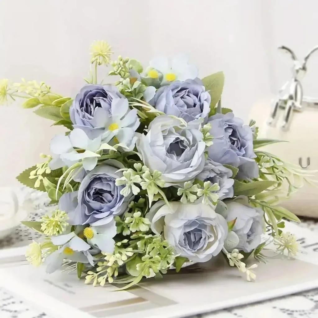 30cm Pink Imitation Rose Peony Flower Decorations Birthday Party Supplies Garden Decorations Spring and Summer Home Decorations