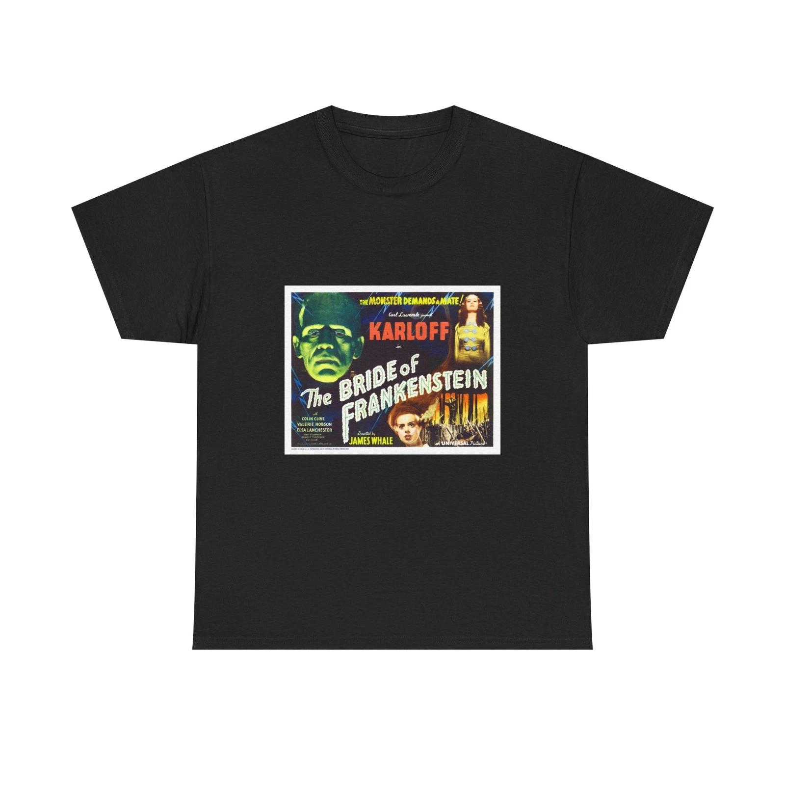 The Bride Of Frankenstein 1935 Retro Movie Poster Unisex Heavy Cotton kids boys kids boys kids boys kids boys kids boys T-shirt 100