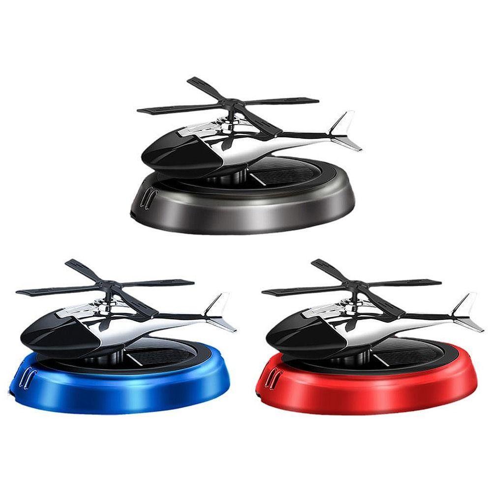 Helicopter Model Solar Car Air Freshener Non-toxic Rotating Car Perfume Auto Aroma Diffuser  Office