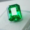 Emerald 10.20 Ct CERTIFIED Natural Green Emerald Cut Colombian Loose Gemstone Emerald -123 002