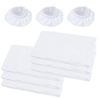 Steam Cleaner Compatible Microfiber Mop Pad 6 Pack and Ironing Cloth 3 Pack Set Steam Mop Cloth Steam Cleaner Washable and Reusable