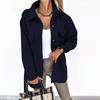 2024 Winter Women Wool Coat Solid Color Long Sleeve with Lace Lapel Trim Autumn Fashion