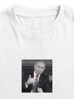 Thick oversized T-shirt with meme print S