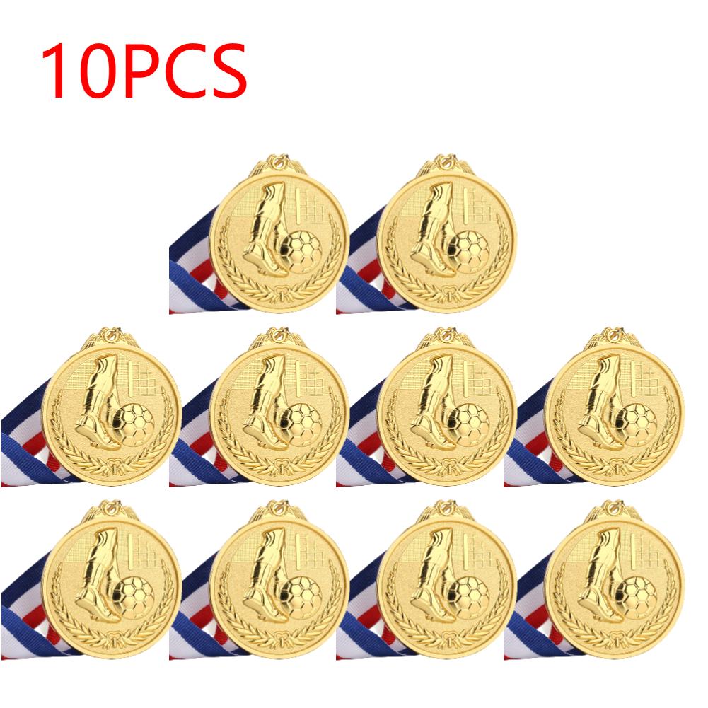 10/20 Stück Fußballmedaille Gold Silber Bronze Preise Gewinner Medaillen Sportmedaillen Fußballwettbewerb Auszeichnungen Medaille Spiele Souvenir