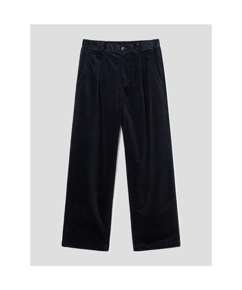 SHIFT.G Wide Fit Corduroy Pants Navy
