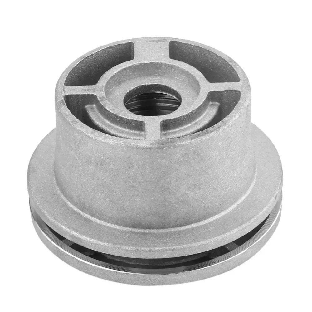 1 Stück Langlebiger Rasentrimmerkopf mit 4 Fäden für Rasenmäher Aluminium-Freischneiderkopf Silber Universeller Rasenschneidekopf