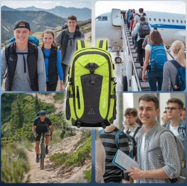 Women's Men's Tourist Trekking Sports Backpack Waterproof 40L P16