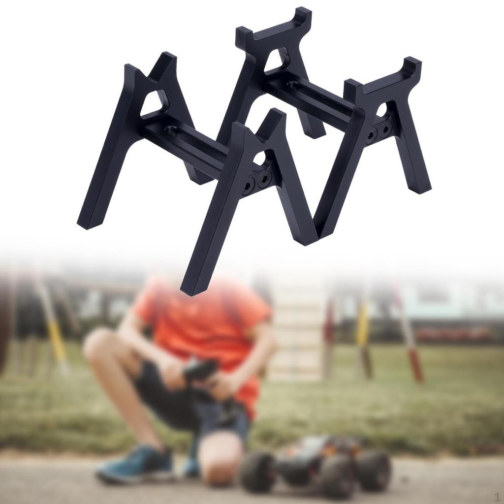 2 Pieces RC Repair Stand Model Car Support Compact Upgrade Part Aluminum Alloy Work Station