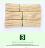Bamboo Skewers for Grilling: 3.5mm Thick, 25/30/35/40cm Lengths - Ideal for Lamb, Squid, Gluten, and Chuan Chuan Xiang Skewers