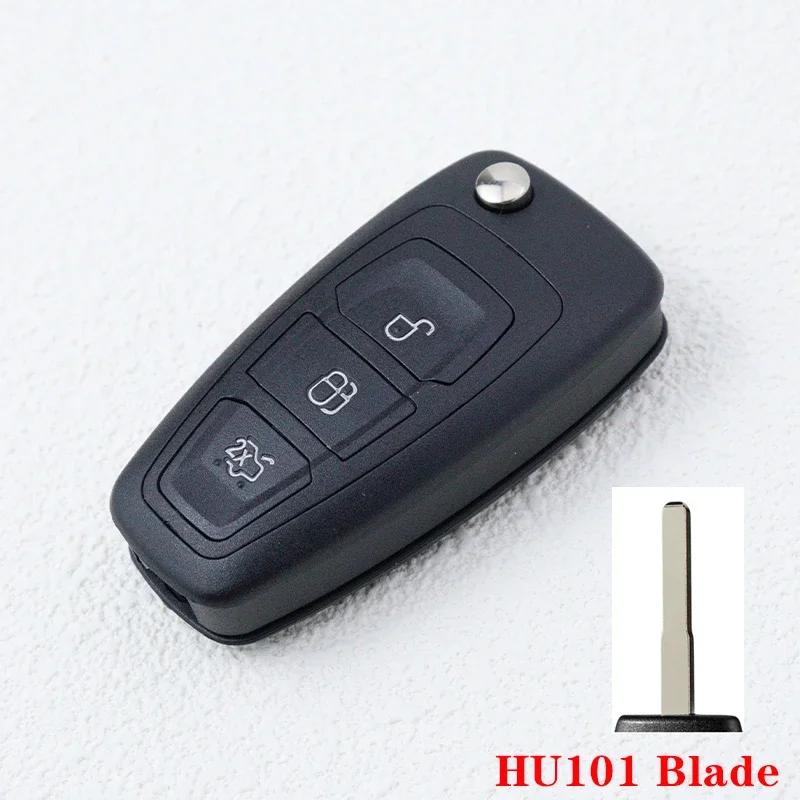 2/3 Buttons Car Key Shell For Ford Kuga C-Max S-Max Focus Fiesta Mondeo Galaxy Car Key Case Housing With F021/Hu101 Blade