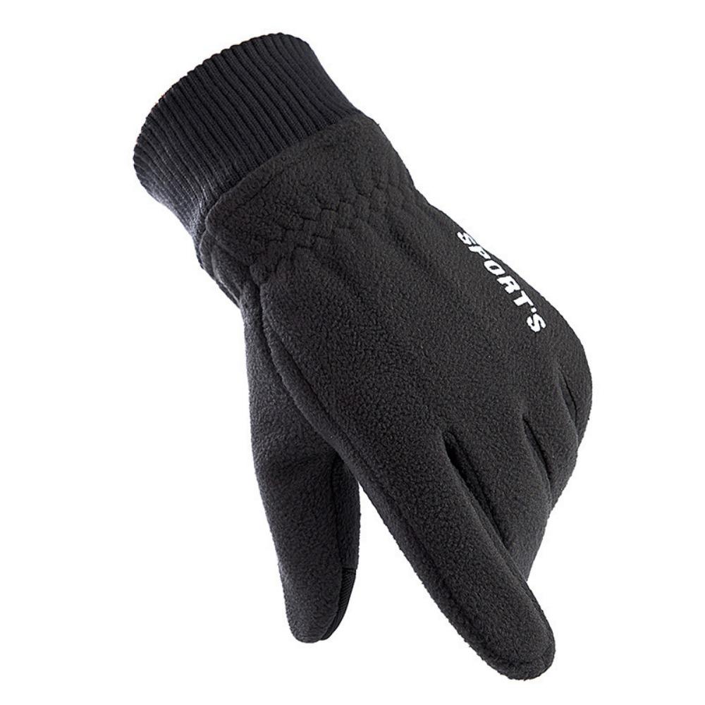 Winter new men's thermal gloves outdoor skiing motorcycle electric vehicle riding gloves cycling fleece thicker