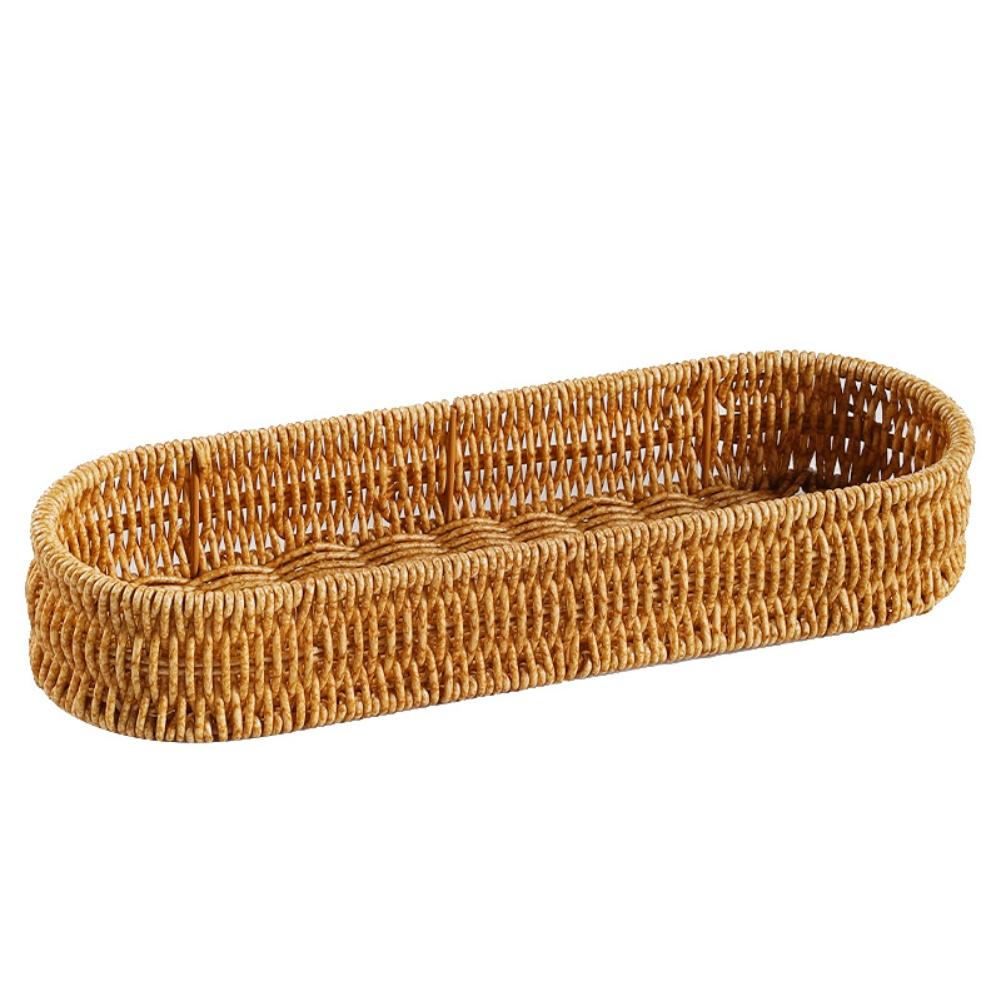 Organizes Flatware Handwoven Basket Farmhouse Decor Kitchen Basket Large