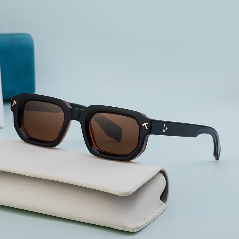 Fashion Square Sunglasses Men'S Personality Simple Sunglasses Men'S Black Frame Sunglasses