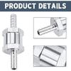6 8 10 12 14 16mm One-way Non-return Check Valve Fuel Water Gas Air Vacuum Aluminum Alloy Petrol Diesel Water Fuel Line Way
