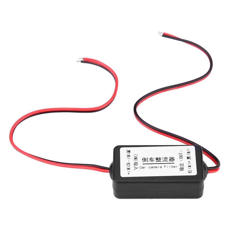 DC Car Rearview Mirror Camera Power Relay Capacitor Filter Rectifier for Car Rear