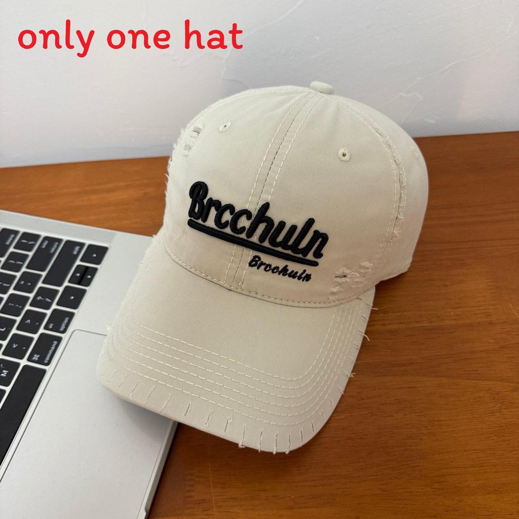 Fashion Spring Summer Cotton Baseball Cap With Embroidered Letters For Women бежевый