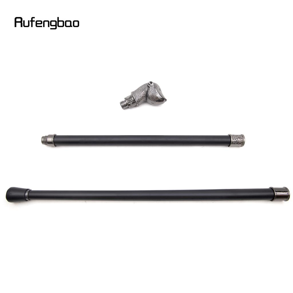 Baston de mers la modă cu animale Hamster Argintiu Cobai Decorativ Cospaly Vintage Petrecere La modă Baston Crosieră 93cm