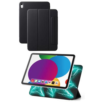 Elecom Hülle für iPad 10. Generation 2022, leicht, dünn, magnetische Adsorption, 2 verstellbare Winkel, Schwarz, TBWA22RWVPF2BKN