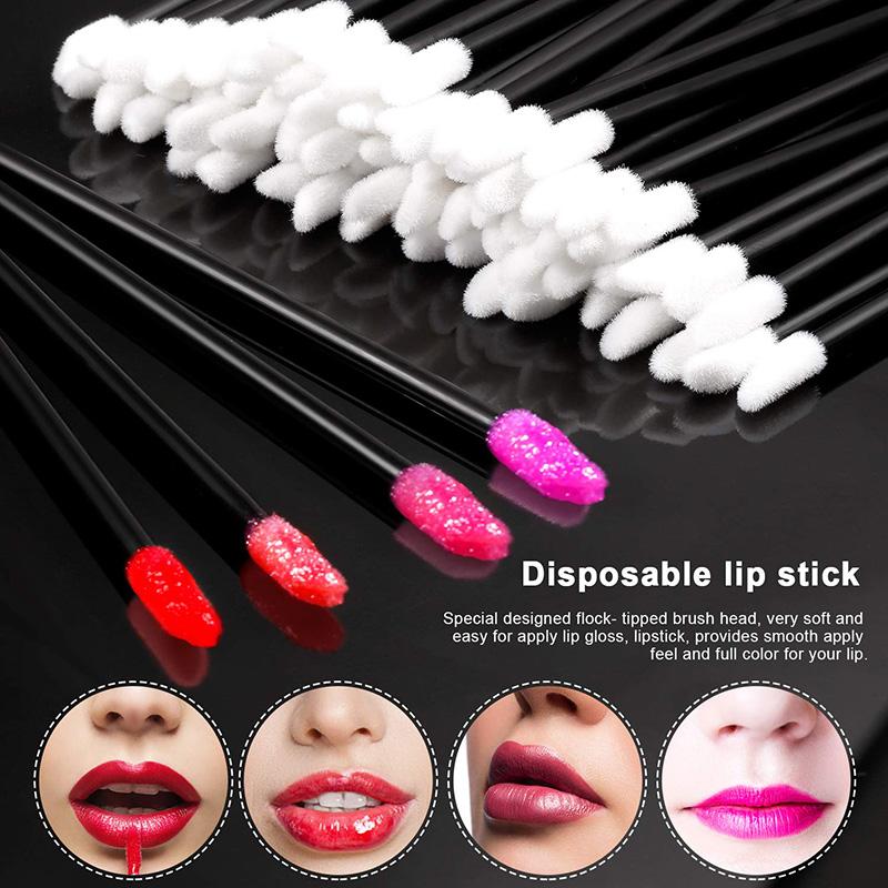 50 /100 /300 /500pcs Eyebrow Eyelash Brushes Eyelash Spoolies Mascara Wands Disposable Applicator For Eyelash Extension Makeup Tool