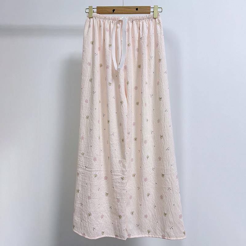 Cloud Cotton Cartoon Pajama Pants: Women's Loose, Breathable, Casual Long Pants for Spring/Summer - Youth Home Essential
