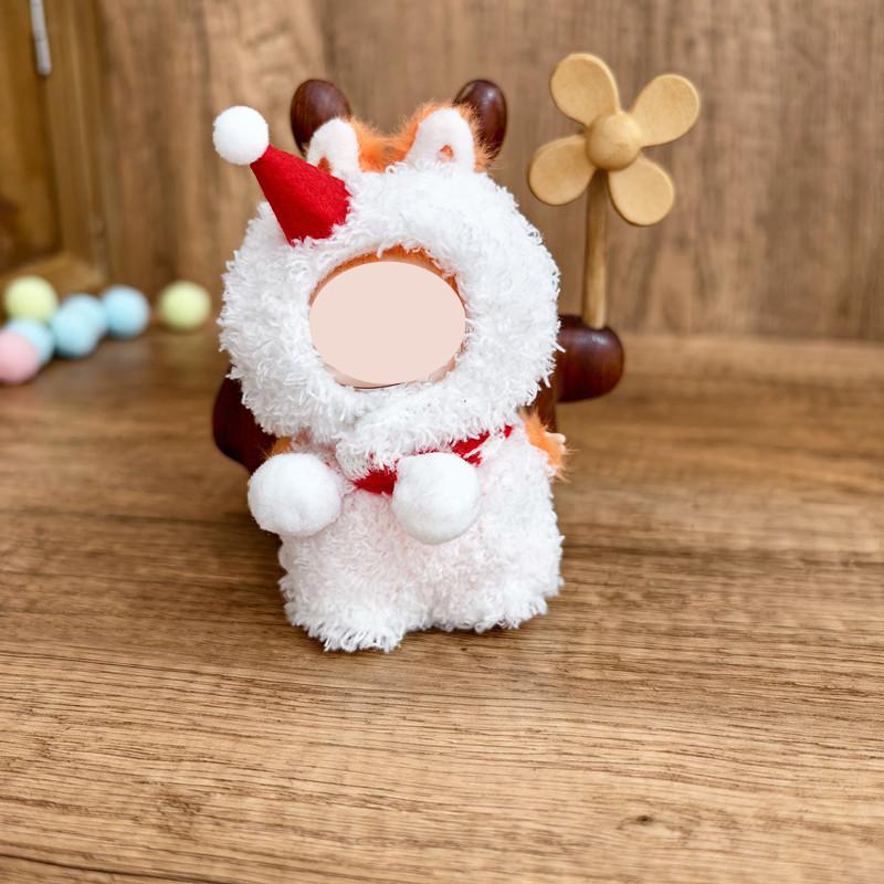 [Cloth Only] 10cm Soft Snowman Doll Clothes Set Exquisite Mini Toy Accessories Stylish Plush for Decorative Use