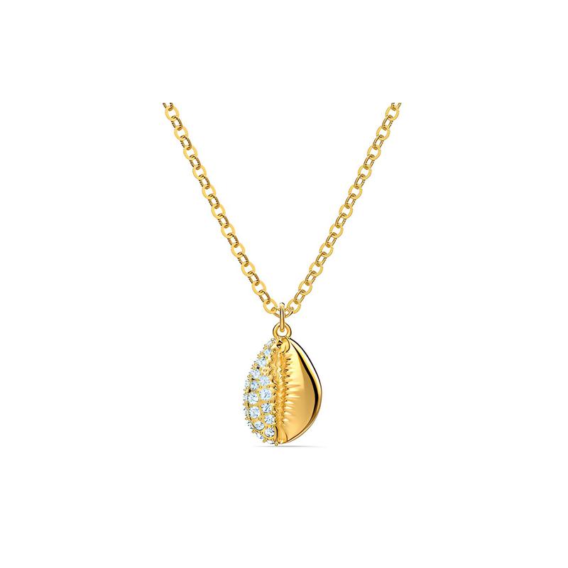 Swarovski Shell gold shell necklace 5522886 золотой