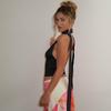Chic Women's Deep V-Neck Halter Top with Tie-up Back