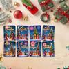 8-Pack Christmas Clips For Cards, Checks, Funny Lipstick Clips, Gift Card Clips, With Plastic Cover And Double-Sided Adhesive