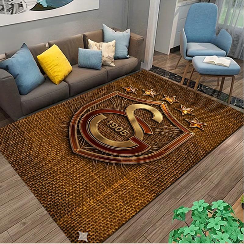 [1pc Galatasaray SK Office Carpet] Easy Maintenance Chair Rug for Conference Room Use, Durable Area Sofa Floor Mat