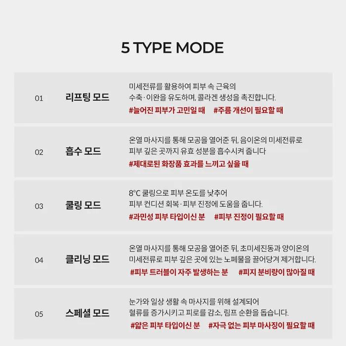 5 in 1 Cooling Galvanic High Frequency Skin Facial Massager