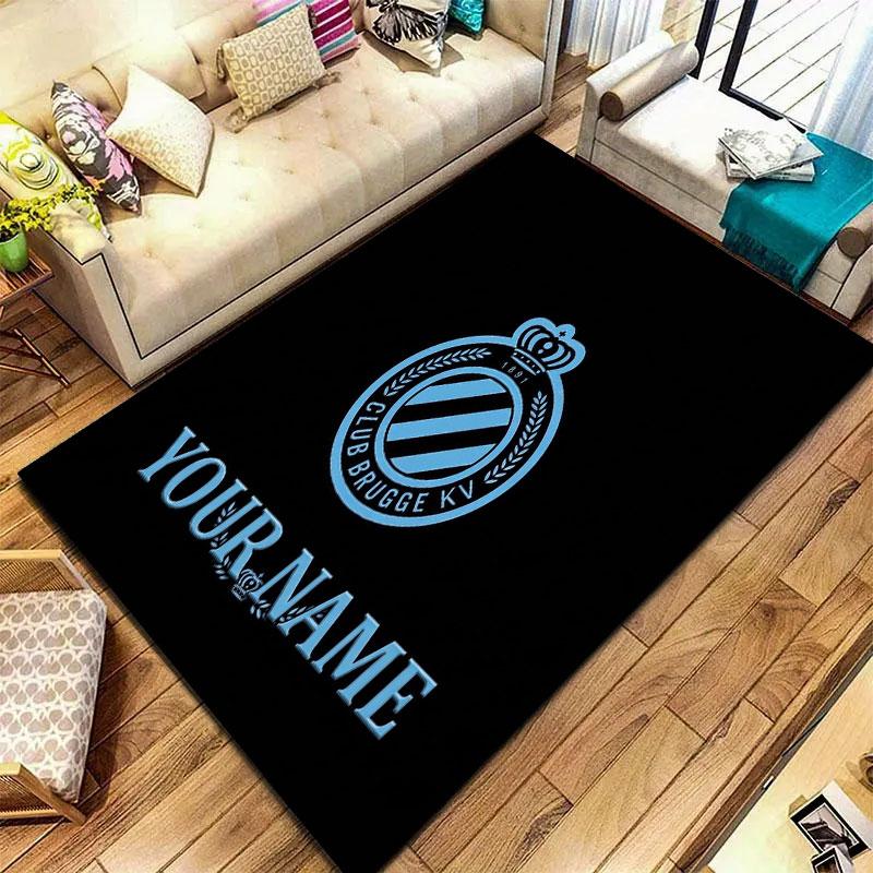 Club Brugge KV Custom Name Carpet Rug for Living Room Bedroom Home Sofa Decoration,Kids Play Non-slip Floor Mat