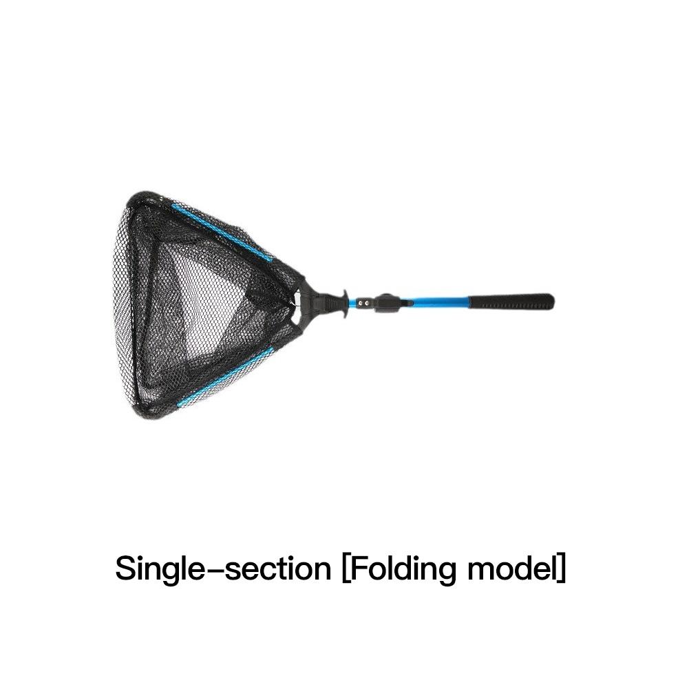 Fishing Net Folding Landing Net Collapsible Fishing Nets with Telescopic Pole Handle Durable Rubber Coating Knot less Mesh