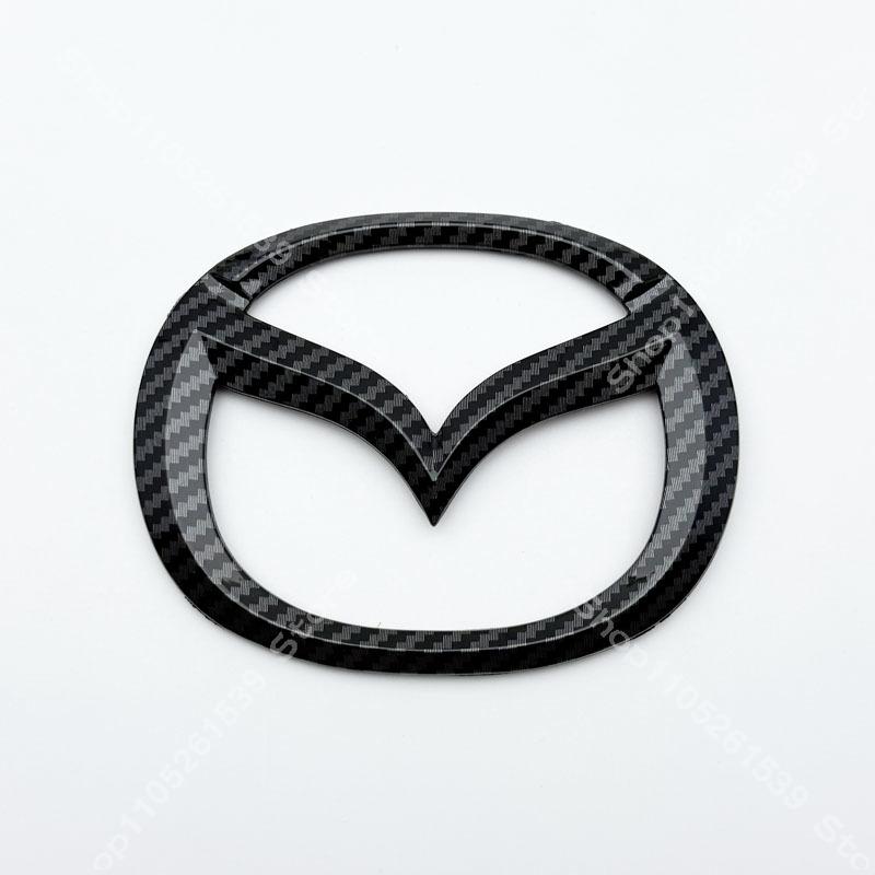 AAGH1 Mazda MX5 Miata ND Front Rear Black Car Logo Emblem Badge For MX-5 Miata ND NC Carbon 2016 2017 2018 2019 2020 2021 2022 2023