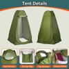 OEING Portable Outdoor Toilet with Privacy Tent