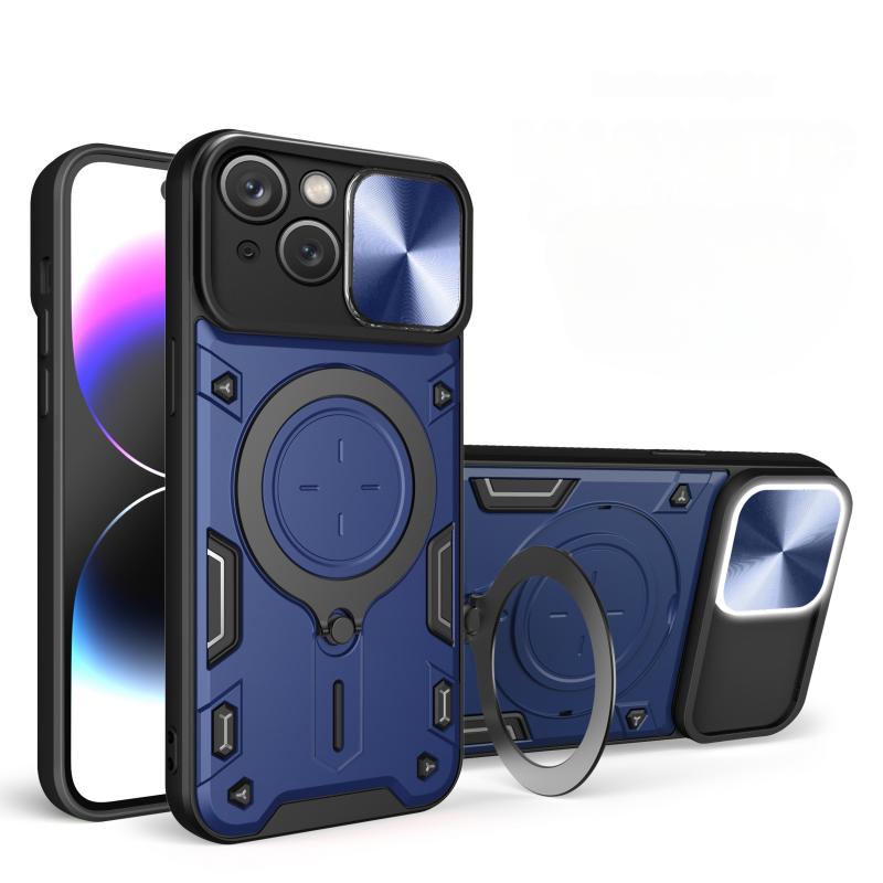 Slide Camera Lens Protector Armor Case For iPhone 16 15 14 13 12 11 XS XR Plus Pro Max Military Grade Bumpers Ring Cover