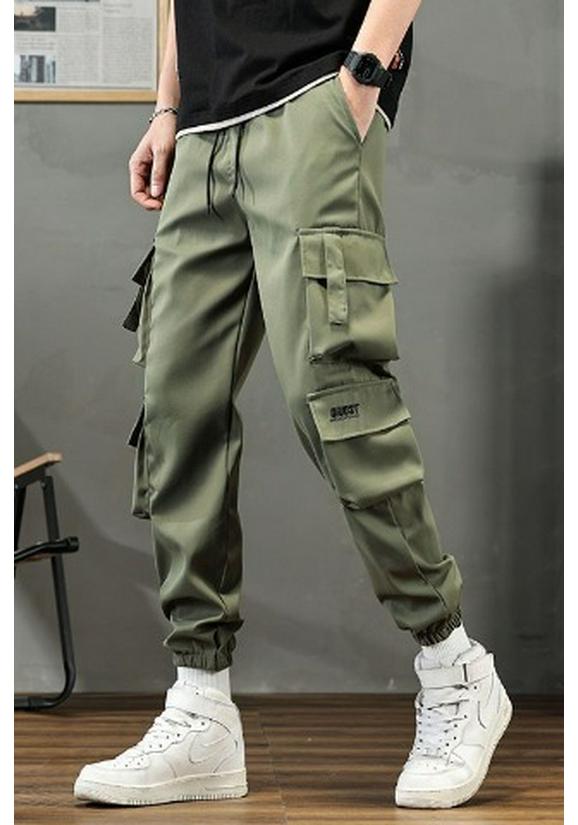Men's Trendy Loose Fit Multi-Pocket Durable Work Joggers - Plus Size and Versatile Casual Pants